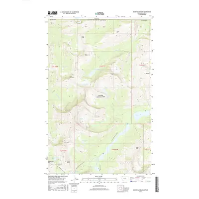 2017 Map of Mount Cleveland, 2017 Print
