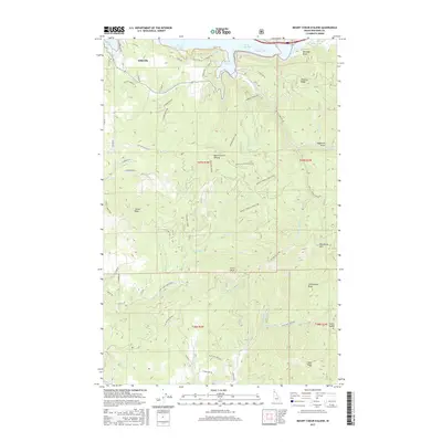 2017 Map of Mount Coeur D'Alene, 2017 Print