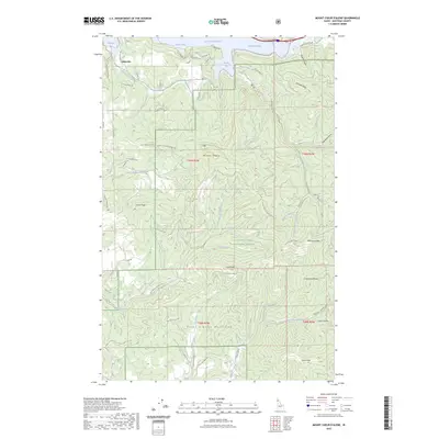 2023 Map of Mount Coeur D'Alene, 2023 Print