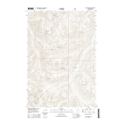 2014 Map of Mount Cowen, 2014 Print