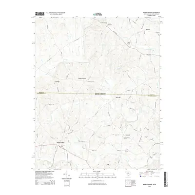 2014 Map of Mount Croghan, 2014 Print