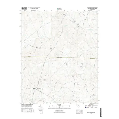 2017 Map of Mount Croghan, 2017 Print