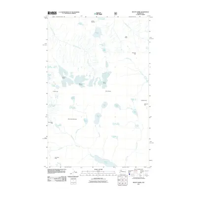 2011 Map of Mount Daniel, 2011 Print
