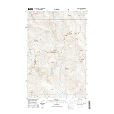 2014 Map of Mount Daniel, 2014 Print
