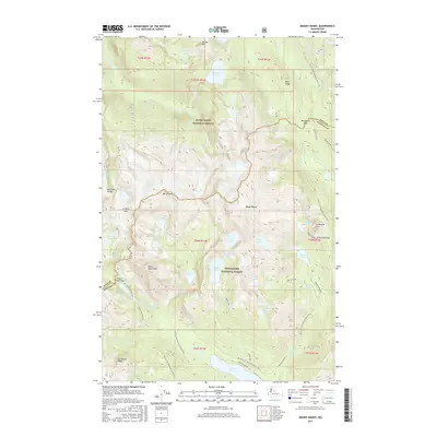 2017 Map of Mount Daniel, 2017 Print