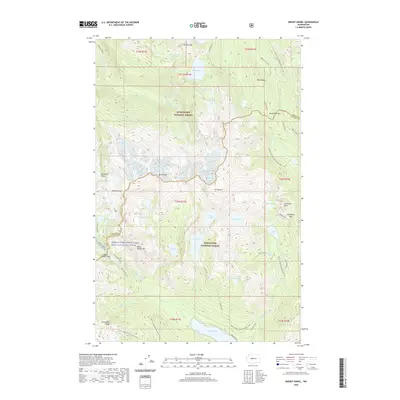 2020 Map of Mount Daniel, 2020 Print