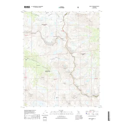 2018 Map of Mount Darwin, 2018 Print