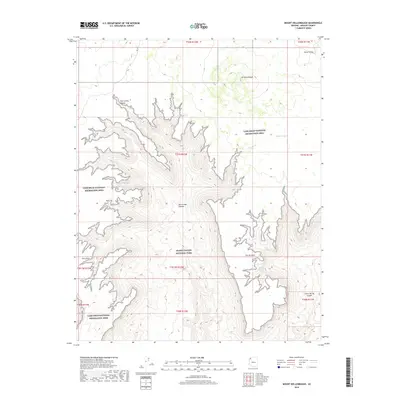 2018 Map of Mount Dellenbaugh, 2018 Print