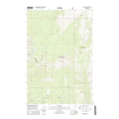 2017 Map of Mount Edith, 2017 Print
