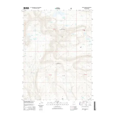 2014 Map of Mount Emmons, 2014 Print