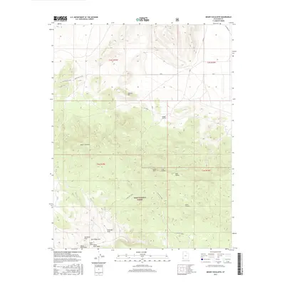 2017 Map of Mount Escalante, 2017 Print