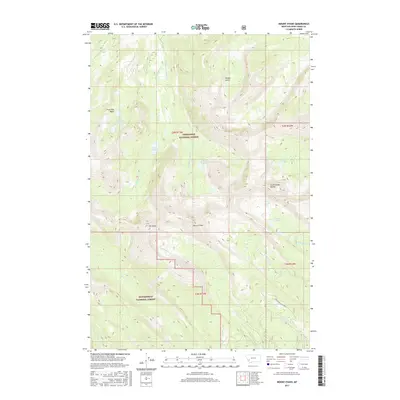 2017 Map of Mount Evans, 2017 Print