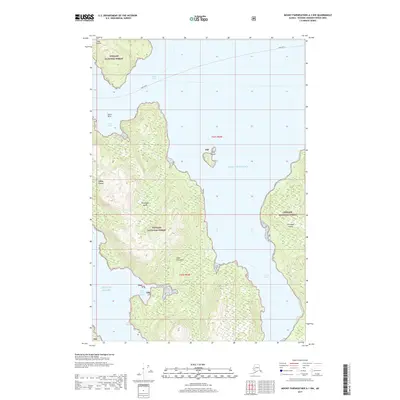 2017 Map of Mount Fairweather A-1 NW, 2017 Print