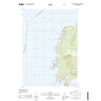 2017 Map of Mount Fairweather A-2 SW, 2017 Print