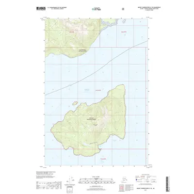 2017 Map of Mount Fairweather B-1 SE, 2017 Print