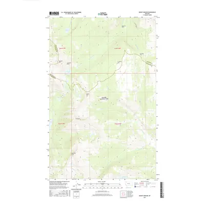 2017 Map of Mount Geduhn, 2017 Print