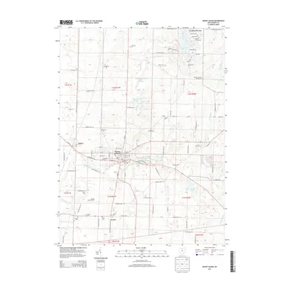 2013 Map of Mount Gilead, 2013 Print