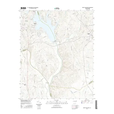2016 Map of Mount Gilead West, 2016 Print