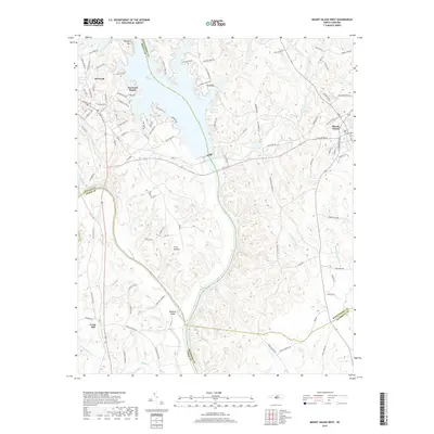 2019 Map of Mount Gilead West, 2019 Print