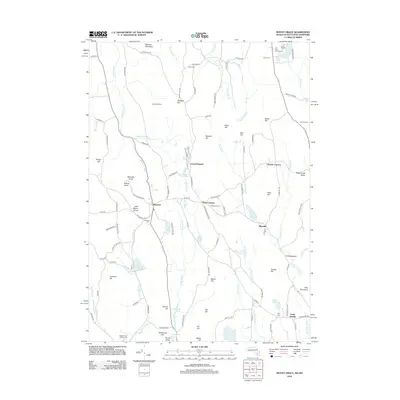 2012 Map of Mount Grace, 2012 Print