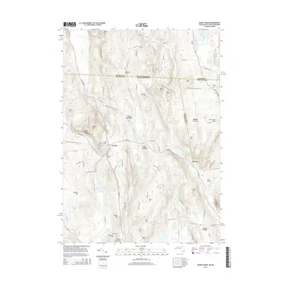 2015 Map of Mount Grace, 2015 Print
