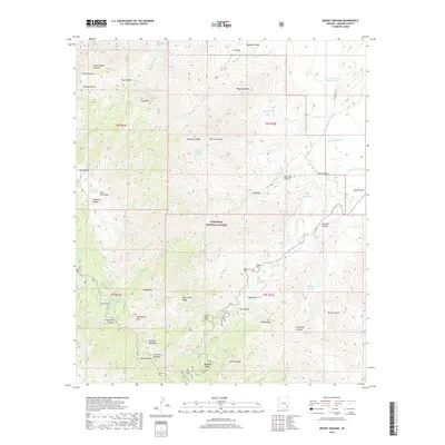 2018 Map of Mount Graham, 2018 Print