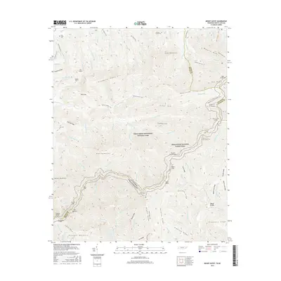 2016 Map of Mount Guyot, 2016 Print