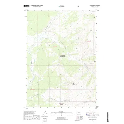 2017 Map of Mount Hancock, 2017 Print