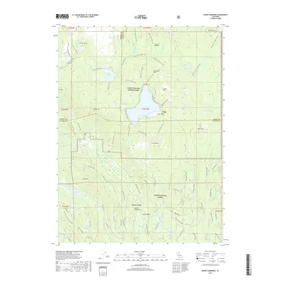 2018 Map of Mount Harkness, 2018 Print