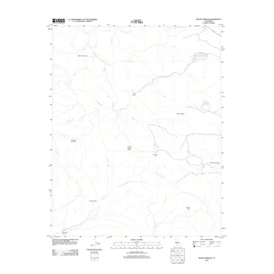 2012 Map of Mount Harlan, 2012 Print
