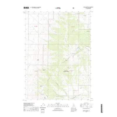 2020 Map of Mount Harrison, 2020 Print
