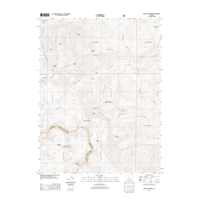 2013 Map of Mount Harvard, 2013 Print