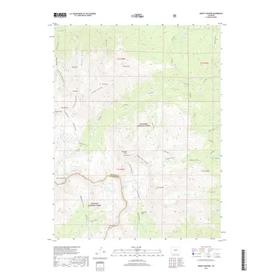 2019 Map of Mount Harvard, 2019 Print