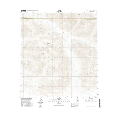 2016 Map of Mount Hayes A-1 SW, 2016 Print