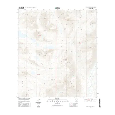 2016 Map of Mount Hayes B-6 SW, 2016 Print