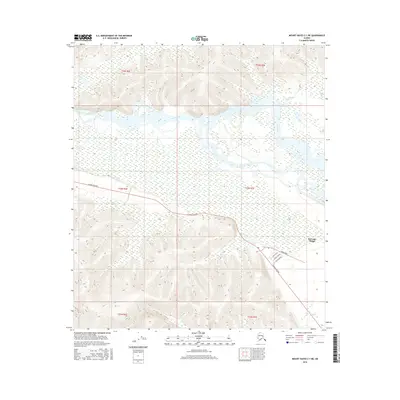 2016 Map of Mount Hayes C-1 NE, 2016 Print