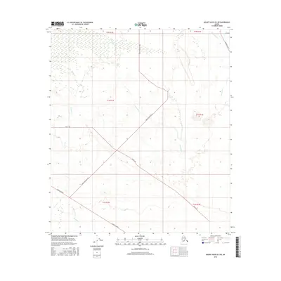 2016 Map of Mount Hayes D-3 NE, 2016 Print