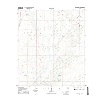 2016 Map of Mount Hayes D-4 NE, 2016 Print