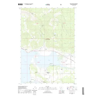 2020 Map of Mount Hebgen, 2020 Print