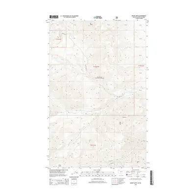 2014 Map of Mount Hefty, 2014 Print