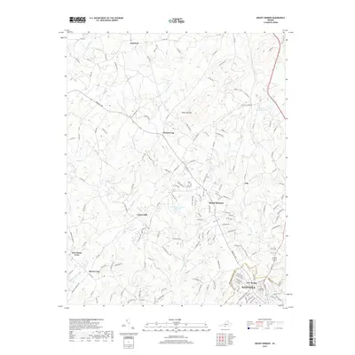 2019 Map of Mount Hermon, 2019 Print