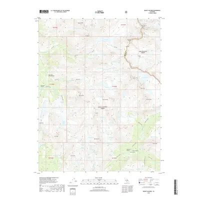 2018 Map of Mount Hilgard, 2018 Print