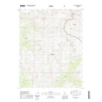 2021 Map of Mount Hilgard, 2021 Print