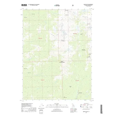 2018 Map of Mount Hilton, 2018 Print