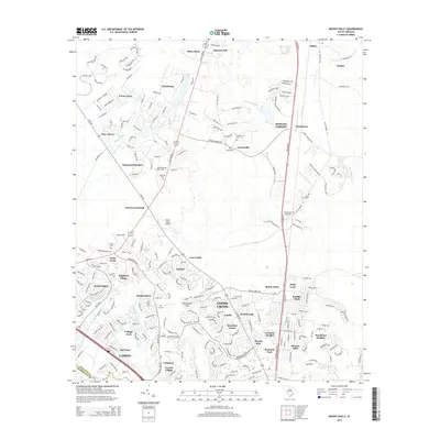 2014 Map of Mount Holly, 2014 Print