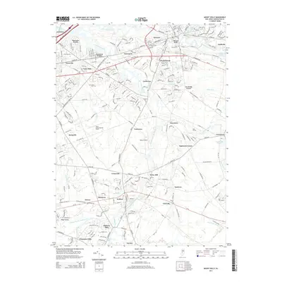 2014 Map of Mount Holly, 2014 Print
