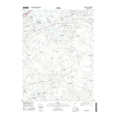 2016 Map of Mount Holly, 2016 Print