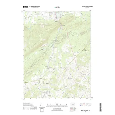 2019 Map of Mount Holly Springs, 2019 Print