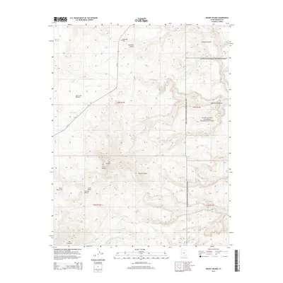 2014 Map of Mount Holmes, 2014 Print