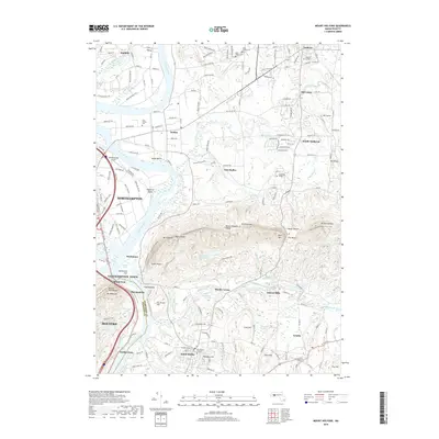 2018 Map of Mount Holyoke, 2018 Print
